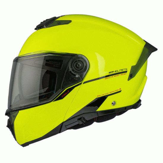Отваряема каска MT ATOM 2 SV A3 Fluo Yellow - Спортна мото каска