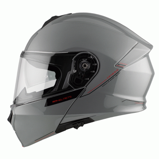 Отваряема каска MT GENESIS Solid A12 Gloss Grey - Сигурна мото каска