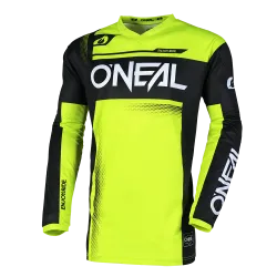 Мотокрос блуза O`NEAL ELEMENT RACEWEAR BLACK/NEON YELLOW V.25