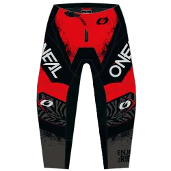 Мотокрос брич O'NEAL ELEMENT SHOCKER BLACK/RED V.25