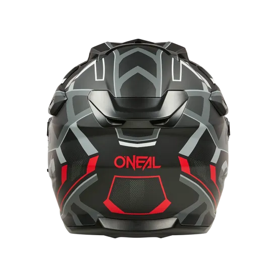 Ендуро каска D-SRS SQUARE V.24 BLACK/RED/GRAY V.25 – Черно/Червено/Сиво