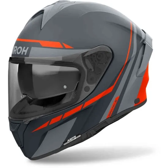 Каска AIROH SPARK 2 SPINNER ORANGE MATT - Модерна каска с аеродинамична форма и ECE 22-06 сертификация