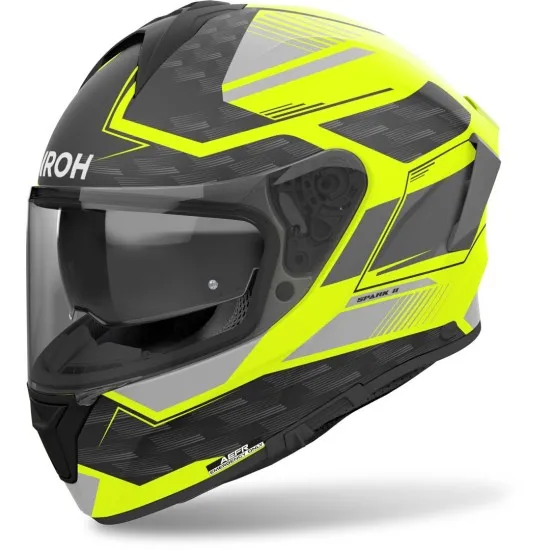 Каска AIROH SPARK 2 ZENITH YELLOW MATT - Модерна каска с аеродинамична форма и ECE 22-06 сертификация