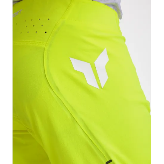 Мотокрос брич THOR SPORTMODE RIOT WHITE/ACID с TPU защита на коленете и разтеглива конструкция