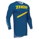 Мотокрос джърси THOR SPORTMODE BRAVE BLUE с лазерно изрязани отвори и атлетична кройка