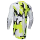 Мотокрос джърси THOR SPORTMODE RIOT WHITE/ACID с разтеглива конструкция и лазерни отвори