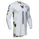 Мотокрос джърси THOR SPORTMODE RIOT WHITE/ACID с разтеглива конструкция и лазерни отвори