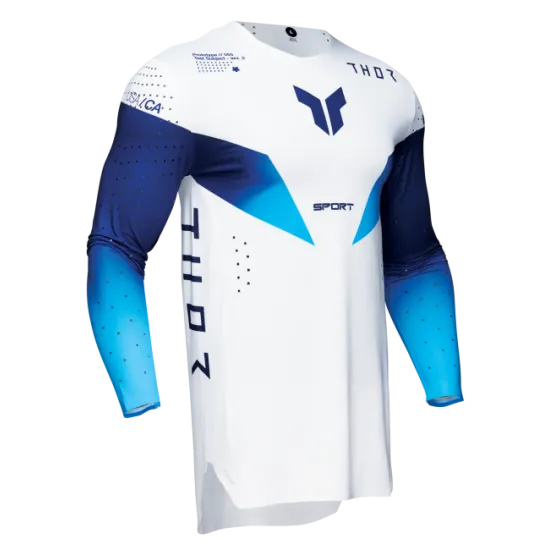 Мотокрос джърси THOR SPORTMODE STRIKE BLUE за максимална мобилност и комфорт