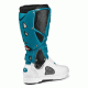 Мотокрос ботуши SIDI CROSSFIRE 3 SRS WHITE/PETROL с шарнир и SRS система за сменяеми подметки