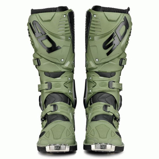 Мотокрос ботуши SIDI CROSSFIRE 3 ARMY/BLACK с шарнирна система и регулируема защита