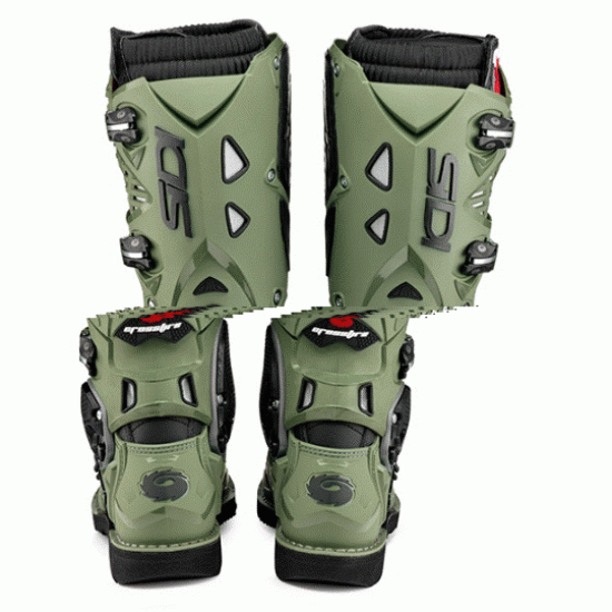 Мотокрос ботуши SIDI CROSSFIRE 3 ARMY/BLACK с шарнирна система и регулируема защита