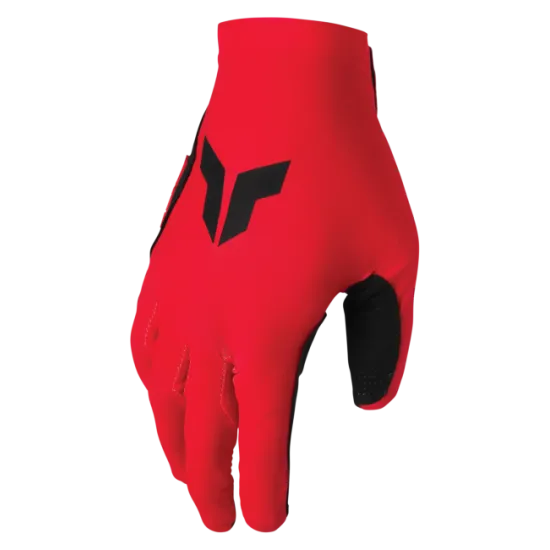 Мотокрос ръкавици THOR SPORTMODE ICONIC RED с длан от Clarino® и гъвкава задна част