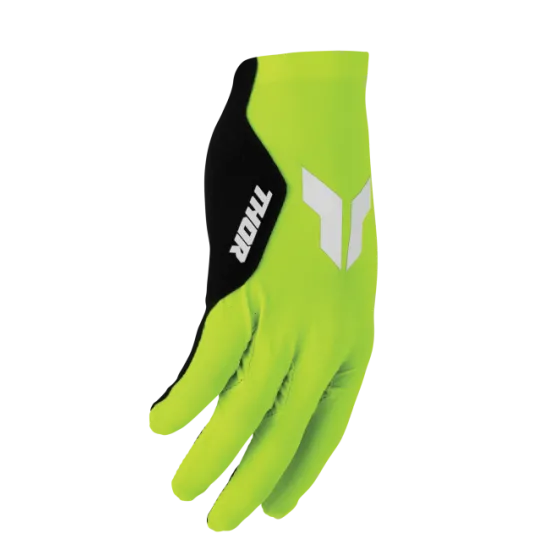 Мотокрос ръкавици THOR SPORTMODE RIOT ACID с длан от Clarino® и гъвкава задна част