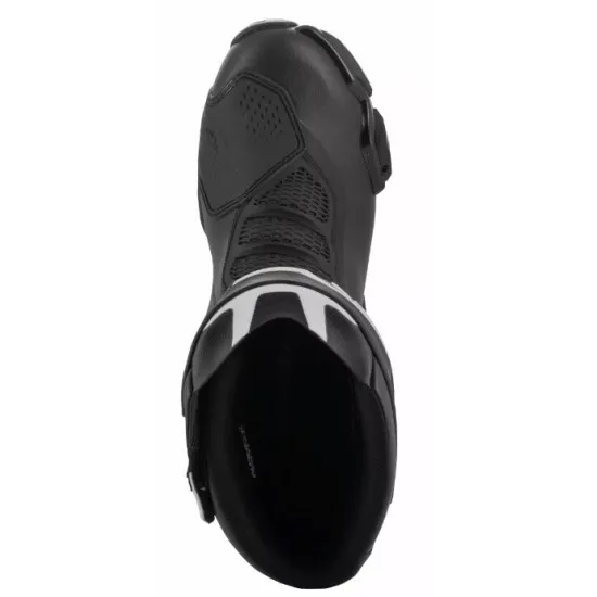 Ботуши ALPINESTARS SMX-6 V3 BLACK/WHITE с биомеханична защита и TPU протектори