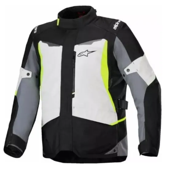 Текстилно мото яке ALPINESTARS ST-1 WP GRY/BLK/YEL с водоустойчива термоподплата и Nucleon Flex Plus протектори