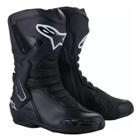 Ботуши ALPINESTARS SMX-6 V3 Drystar® BLACK с водоустойчива технология и сменяеми плъзгачи