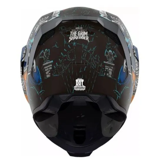 Каска ICON Airflite™ TRICKORSTREET4 BK с поликарбонатна черупка и визьор Dropshield™