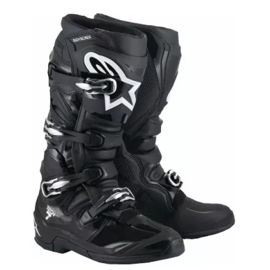 Мотокрос ботуши ALPINESTARS TECH 7 BLACK C25 с TPU защита и ергономична подметка