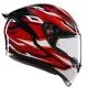 Каска AGV K1 S LION BLACK/RED/WHITE с термопластична черупка и визьор Ultravision