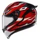 Каска AGV K1 S LION BLACK/RED/WHITE с термопластична черупка и визьор Ultravision