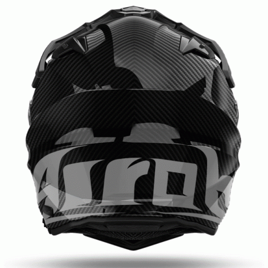 Каска AIROH COMMANDER 2 CARBON GLOSS с композитен карбонов материал и UV визьор