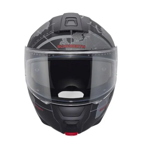 SCHUBERTH C5 GLOBE BLACK – отваряема каска с карбонова структура, SC2 съвместимост и минимален шум