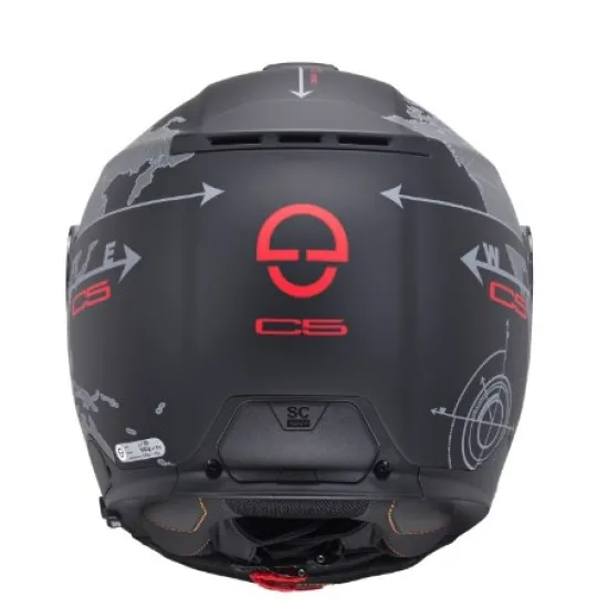 SCHUBERTH C5 GLOBE BLACK – отваряема каска с карбонова структура, SC2 съвместимост и минимален шум