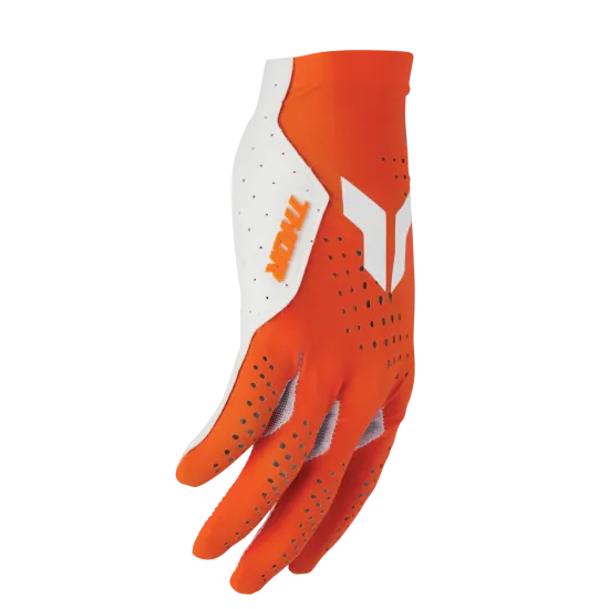 Мотокрос ръкавици THOR SPORTMODE VENTED ORANGE с вентилация и Clarino длани