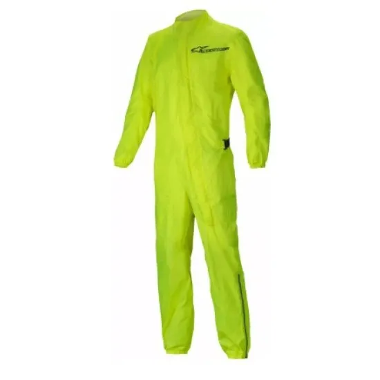 Цял дъждобран ALPINESTARS HURRICANE V2 YL FLUO с водоустойчив материал и мрежеста подплата