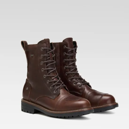 Мото ботуши XPD X-NASHVILLE H2OUT BROWN – водоустойчиви кожени обувки за мотористи