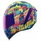 Каска ICON Airform Scatterbrain MIPS® Purple/Multi с MIPS защита и тъмен визьор
