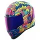 Каска ICON Airform Scatterbrain MIPS® Purple/Multi с MIPS защита и тъмен визьор