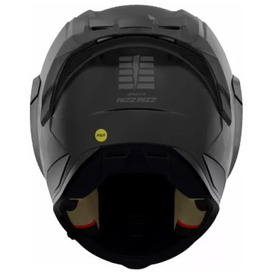 ICON Ultraflite RIZZ RIZZ MIPS® BLACK – черна мото каска с MIPS защита и вграден визьор