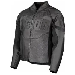 Кожено яке ICON Contra3™ RIZZ RIZZ STEALTH