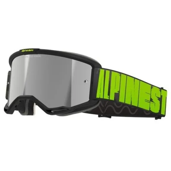 Мотокрос очила ALPINESTARS VISION 5 HOLLOW CHARCOAL YLLW FL Mirror SILVER – защитни, стилни и с подобрена вентилация