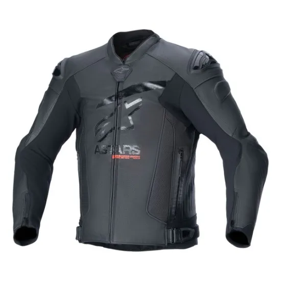 Кожено яке ALPINESTARS GP PLUS R V4 Airflow BLACK с перфорация и защита