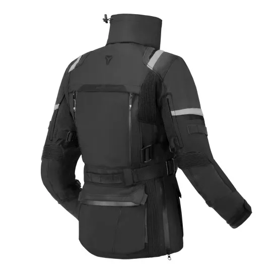 Дамско мото яке SECA ARRAKIS III BLACK – текстилно, защитно и водоустойчиво