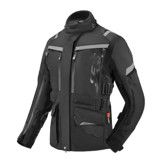 Дамско мото яке SECA ARRAKIS III BLACK – текстилно, защитно и водоустойчиво
