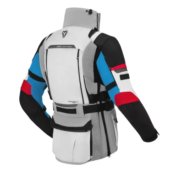 Дамско текстилно яке SECA ARRAKIS III Grey/Blue/Red с протектори