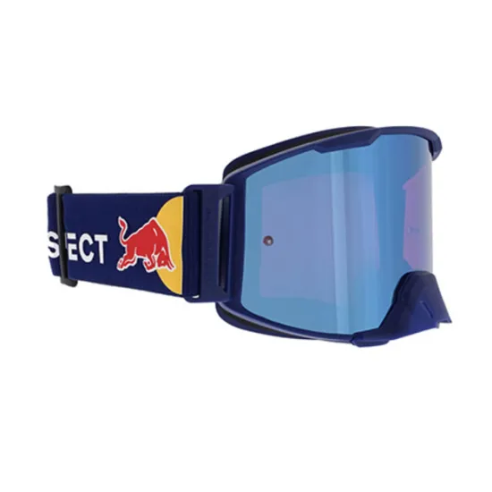 Мотокрос очила Red Bull Spect Strive Dark Blue/Blue S.2 с огледални сини лещи