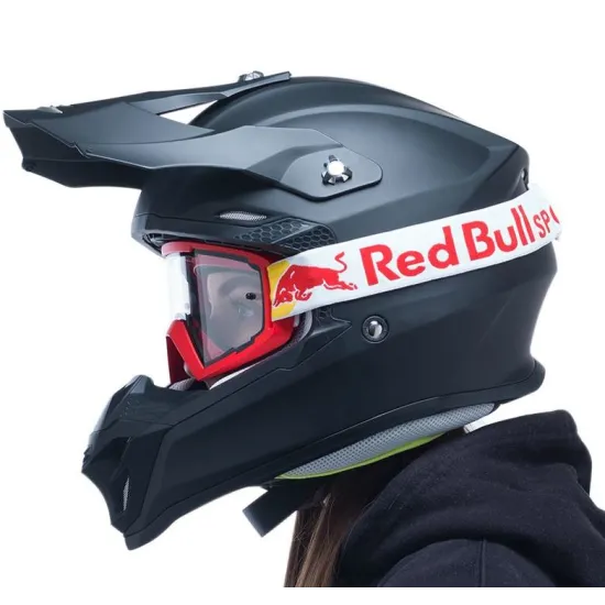 Мотокрос очила Red Bull Spect Whip Single Lens Red Clear с прозрачни лещи