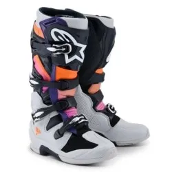 Мотокрос ботуши ALPINESTARS TECH 7 BLK/LT GY/ORG FL/MAG