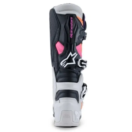 Мотокрос ботуши ALPINESTARS TECH 7 BLK/LT GY/ORG FL/MAG – защитни офроуд ботуши с TPU и двойна подметка