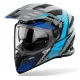 Каска AIROH BANDIT SPICY BLUE GLOSS – адвенчър каска с визьор и двойна конфигурация