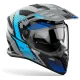 Каска AIROH BANDIT SPICY BLUE GLOSS – адвенчър каска с визьор и двойна конфигурация