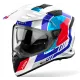 Каска AIROH BANDIT HORN WHITE GLOSS – адвенчър каска с визьор и двойна конфигурация
