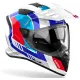 Каска AIROH BANDIT HORN WHITE GLOSS – адвенчър каска с визьор и двойна конфигурация