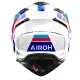 Каска AIROH BANDIT HORN WHITE GLOSS – адвенчър каска с визьор и двойна конфигурация