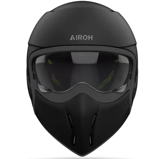 Каска за скутер AIROH J110 BLACK MATT – каска 2 в 1 с подвижна брадичка и визьор