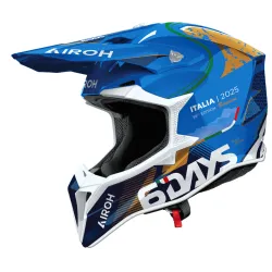 Мотокрос каска AIROH WRAAAP 6 DAYS ITALY 2025